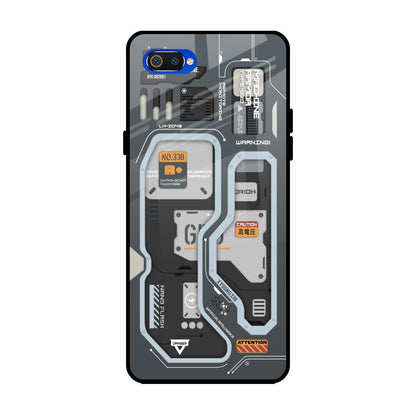 Retro Futuristic Realme C2 Glass Back Cover Online