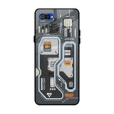 Retro Futuristic Realme C2 Glass Back Cover Online