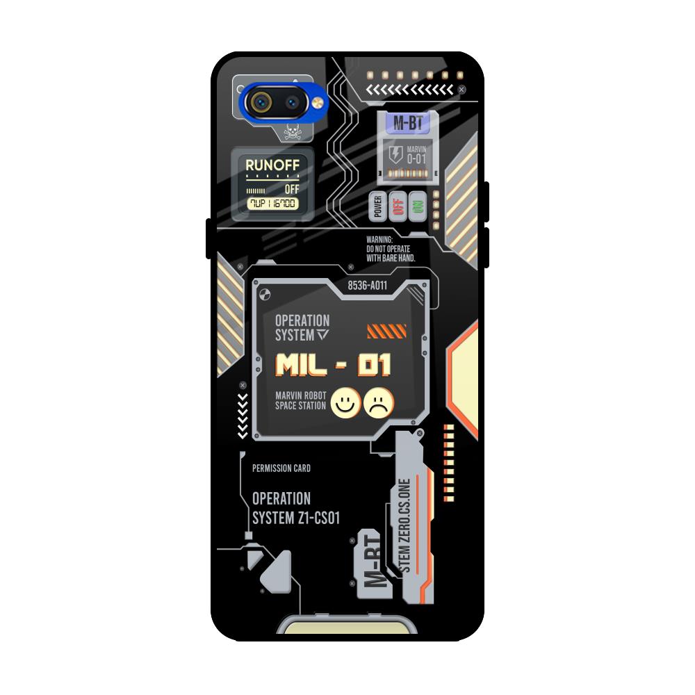 Exposed Parts Realme C2 Glass Back Cover Online