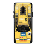 Yellow Racing Car OnePlus 7 Glass Back Cover Online