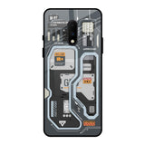 Retro Futuristic OnePlus 7 Glass Back Cover Online