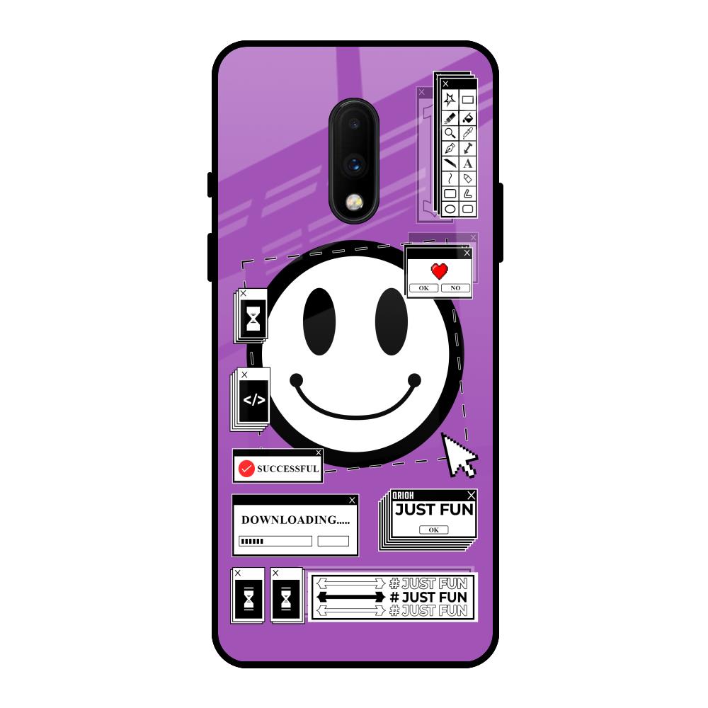 Code with Smile OnePlus 7 Glass Back Cover Online