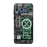 Green Camo Circuit Samsung Galaxy M40 Glass Back Cover Online