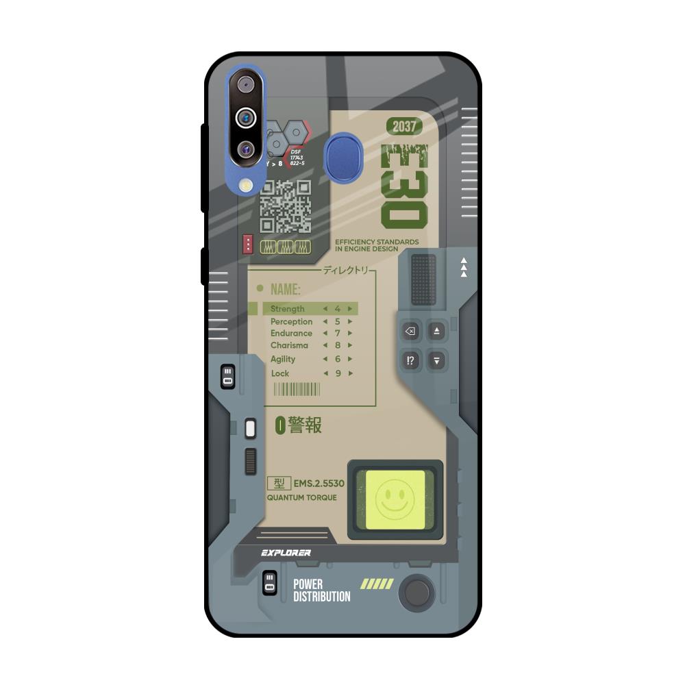 Art Station Samsung Galaxy M40 Glass Back Cover Online