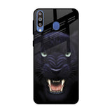 Angry Black Leopard Samsung Galaxy M40 Glass Back Cover Online