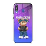 Gangsta Bear Samsung Galaxy M40 Glass Back Cover Online