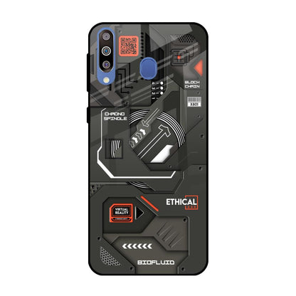 Tech Aesthetics Samsung Galaxy M40 Glass Back Cover Online