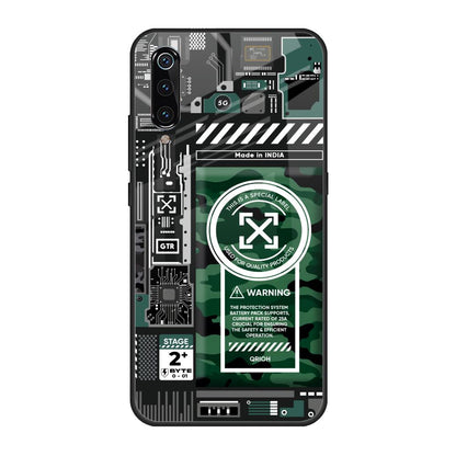 Green Camo Circuit Xiaomi Mi A3 Glass Back Cover Online