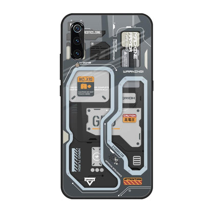 Retro Futuristic Xiaomi Mi A3 Glass Back Cover Online