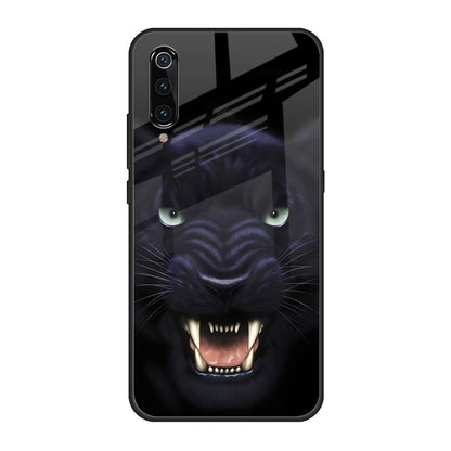 Angry Black Leopard Xiaomi Mi A3 Glass Back Cover Online