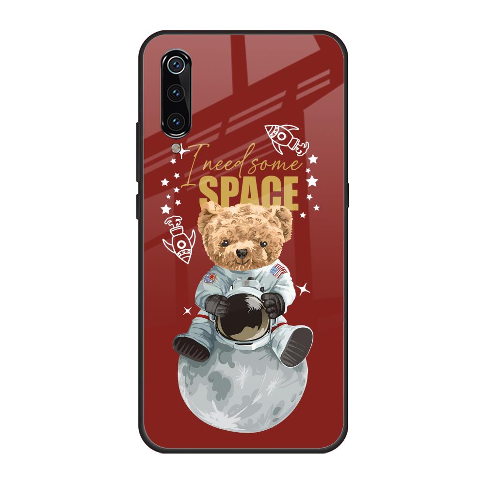 Astronaut Bear Xiaomi Mi A3 Glass Back Cover Online