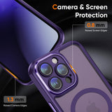 Deep Purple Magsafe Hybrid Back Cover for iPhone