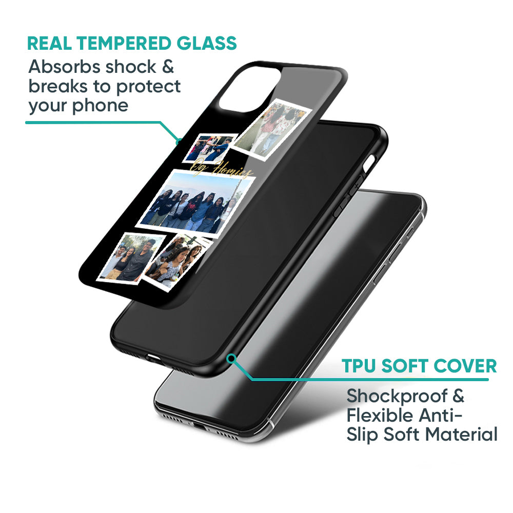 Polaroid Collage Custom Glass Case