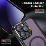 Black Magsafe Hybrid Back Cover for iPhone