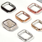 Rose Gold Single Halo Crystal Bumper Case