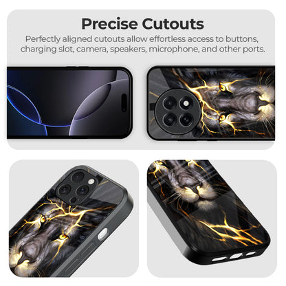 Golden Grey Tiger Glass Case