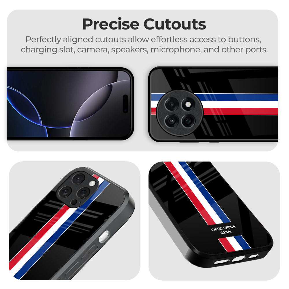 Flag Striped Glass Case