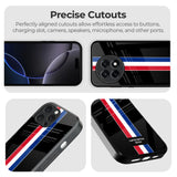 Flag Striped Glass Case