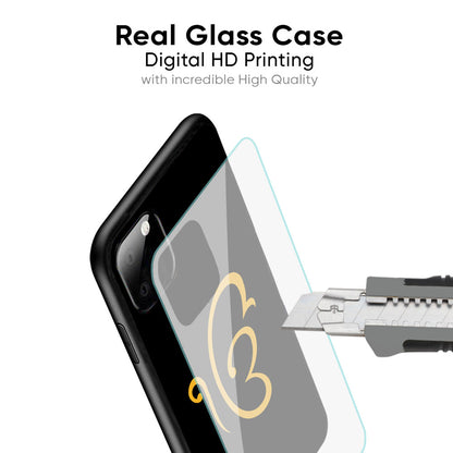 Luxury Fashion Initial Glass Case for Poco X7 5G