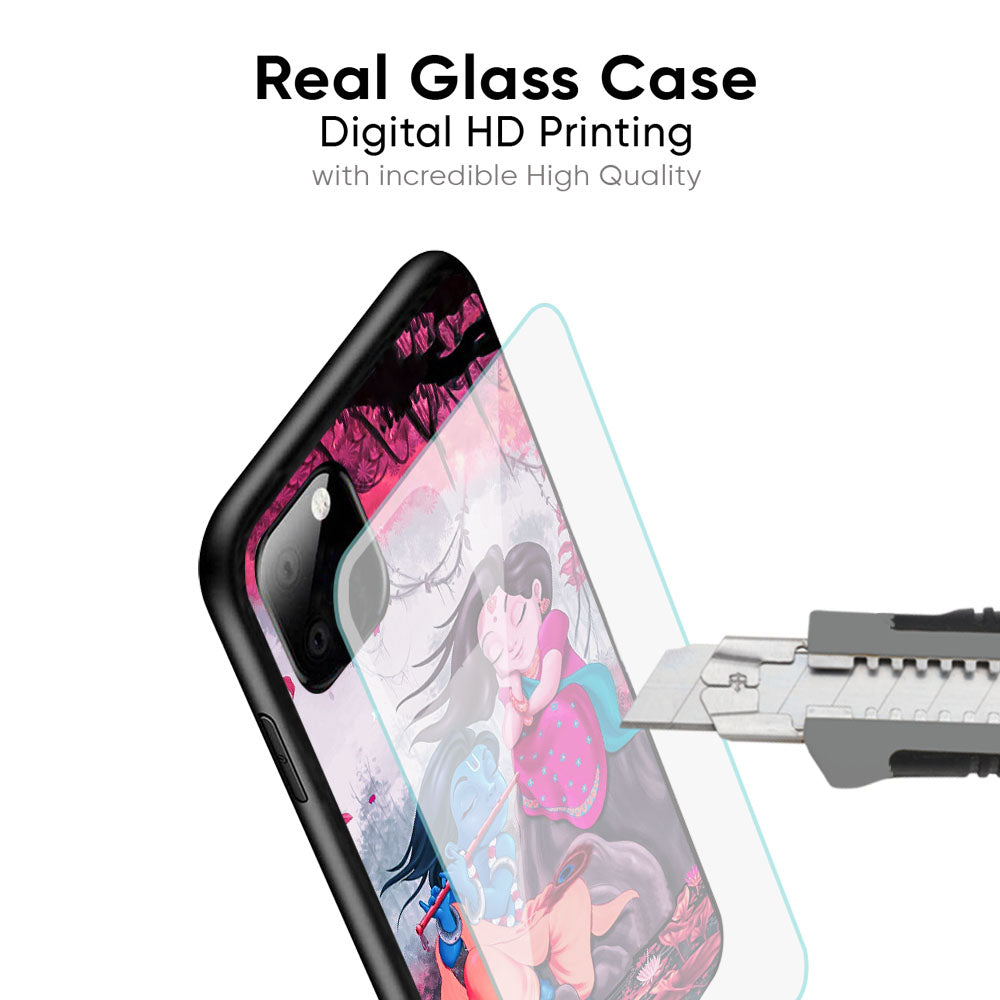 Radha Krishna Art Glass Case for Realme 14 Pro Plus 5G