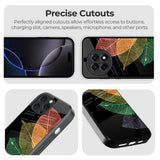 Colorful Leaves Glass Case