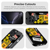 Danger Signs Glass Case