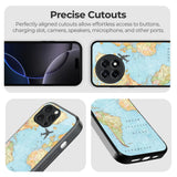 Travel Map Glass Case