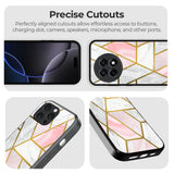 Geometrical Marble Glass Case