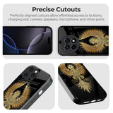 Mythical Phoenix Art Glass Case