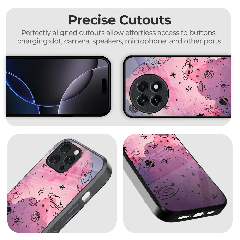 Space Doodles Glass Case