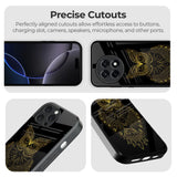 Golden Owl Glass Case