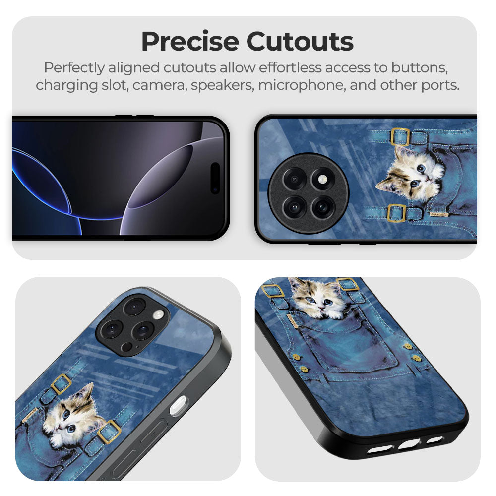 Kitty In Pocket Glass Case