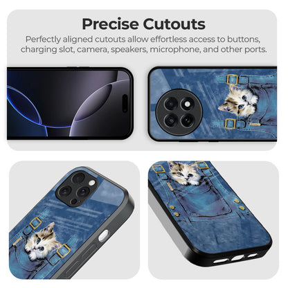 Kitty In Pocket Glass Case