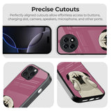 Funny Pug Face Glass Case