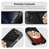 Cartoon In Mirror Glass Case