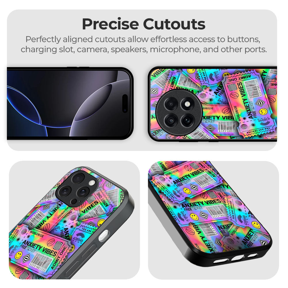 Qrioh Anxiety Vibes Ticket Glass Case