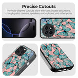 Serene Butterflies Glass Case