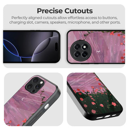 Pink Moonrise Glass Case