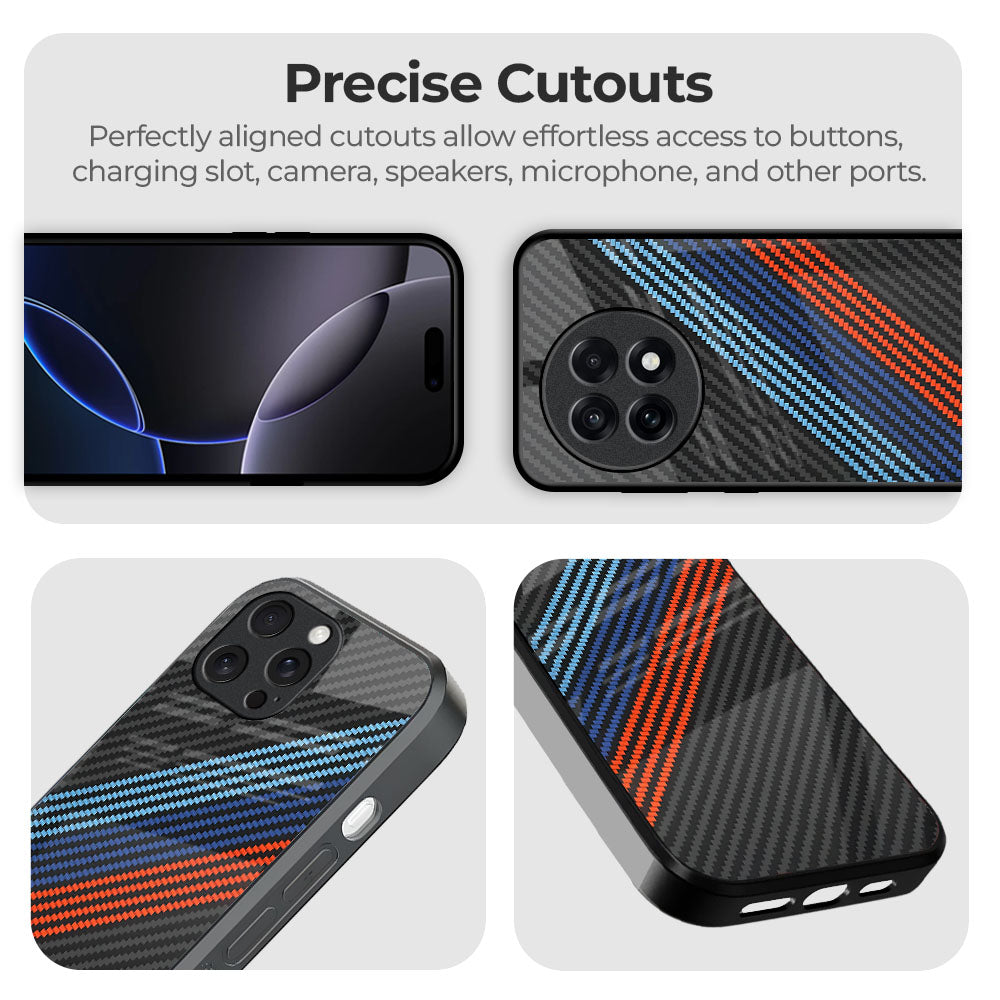 Carbon Inspired Glass Case