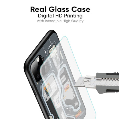 Retro Futuristic Glass Case for Samsung Galaxy M56 5G