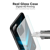 Vertical Blue Arrow Glass Case For Oppo A6 Pro 5G