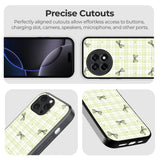 Plaid & Bows Glass Case