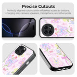 Butterfly Canvas Glass Case