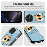 Adorable Cute Kitty Glass Case