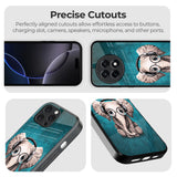 Adorable Baby Elephant Glass Case