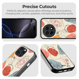 Abstract Faces Glass Case