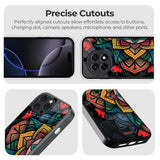 Retro Gorgeous Flower Glass Case