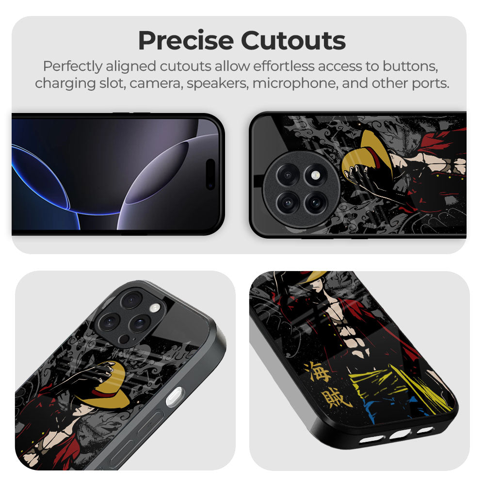 Dark Luffy Glass Case