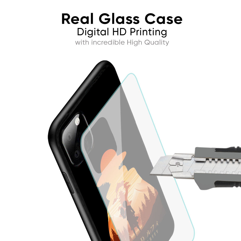 Luffy One Piece Glass Case for Poco M8 5G