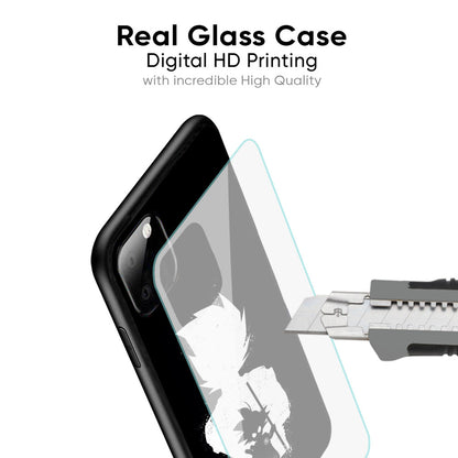 Monochrome Goku Glass Case for Samsung Galaxy M56 5G